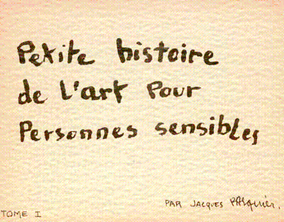 petites histoires de l'art